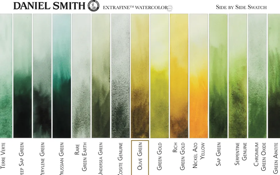 Farba akwarelowa Extra Fine - Daniel Smith - Olive Green, 15 ml