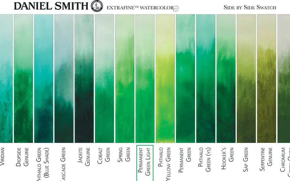 Farba akwarelowa Extra Fine - Daniel Smith - Permanent Green Light, 15 ml