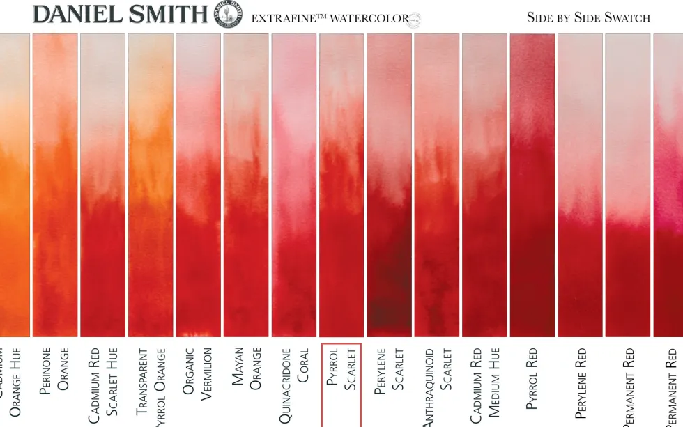 Farba akwarelowa Extra Fine - Daniel Smith - Pyrrol Scarlet, 5 ml