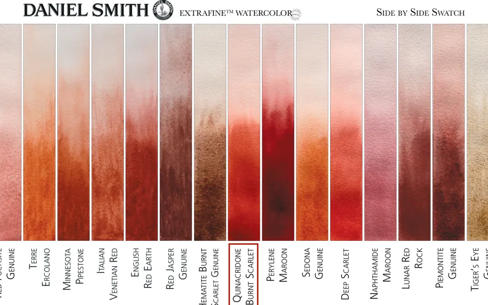 Farba akwarelowa Extra Fine - Daniel Smith - Quinacridone Burnt Scarlet, 15 ml