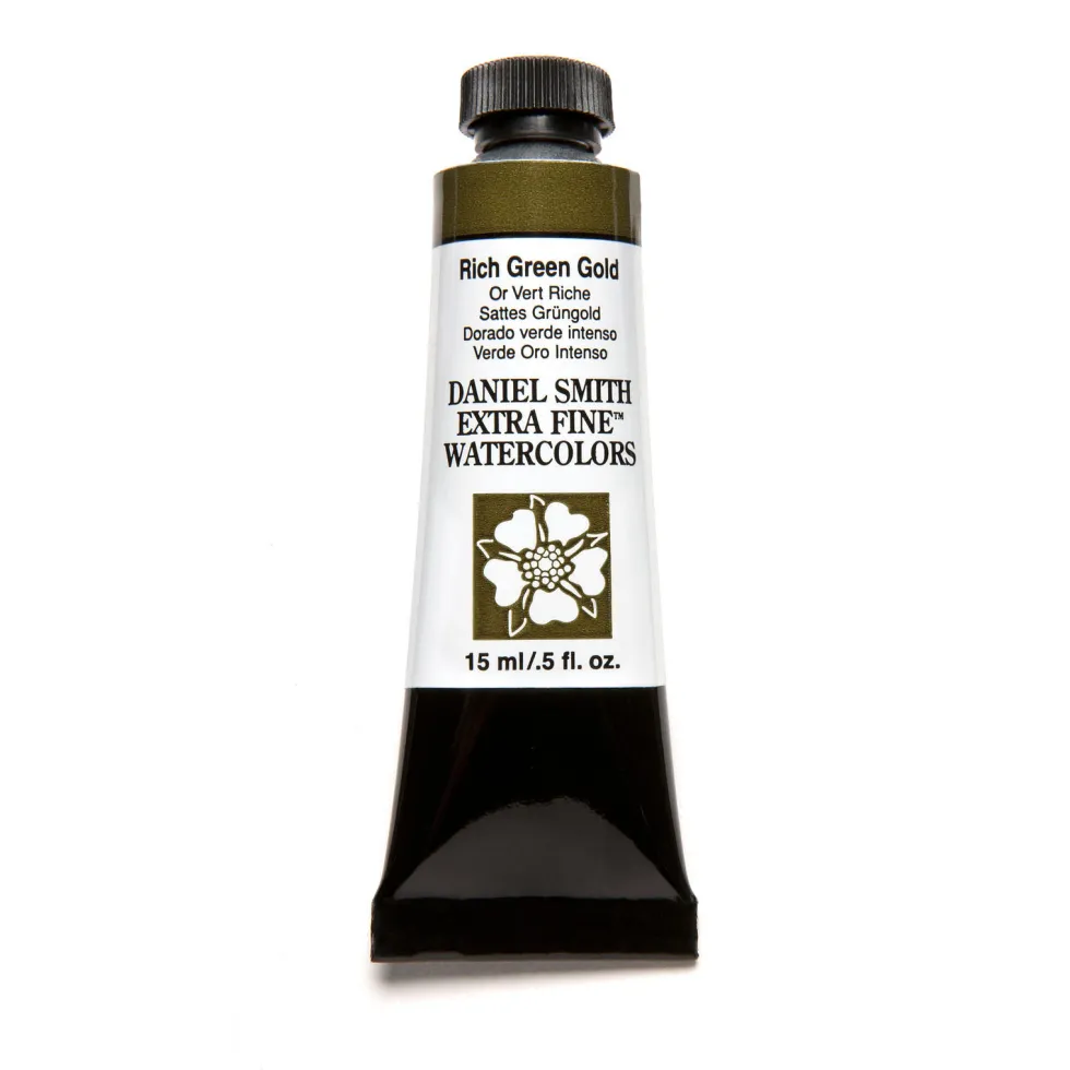 Farba akwarelowa Extra Fine - Daniel Smith - Rich Green Gold, 15 ml