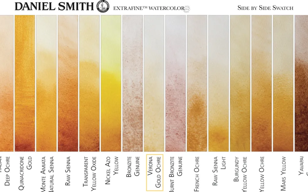 Farba akwarelowa Extra Fine - Daniel Smith - Verona Gold Ochre, 15 ml