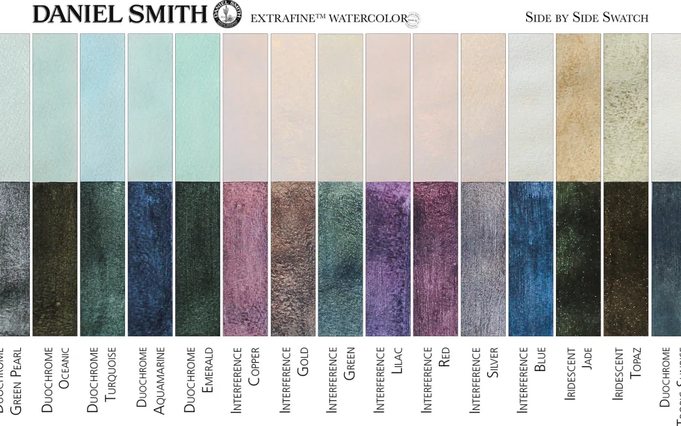 Farba akwarelowa Extra Fine Luminescent - Daniel Smith - Duochrome Aquamarine, 15 ml