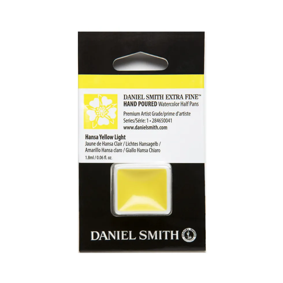 Farba akwarelowa Extra Fine w półkostce - Daniel Smith - Hansa Yellow Light