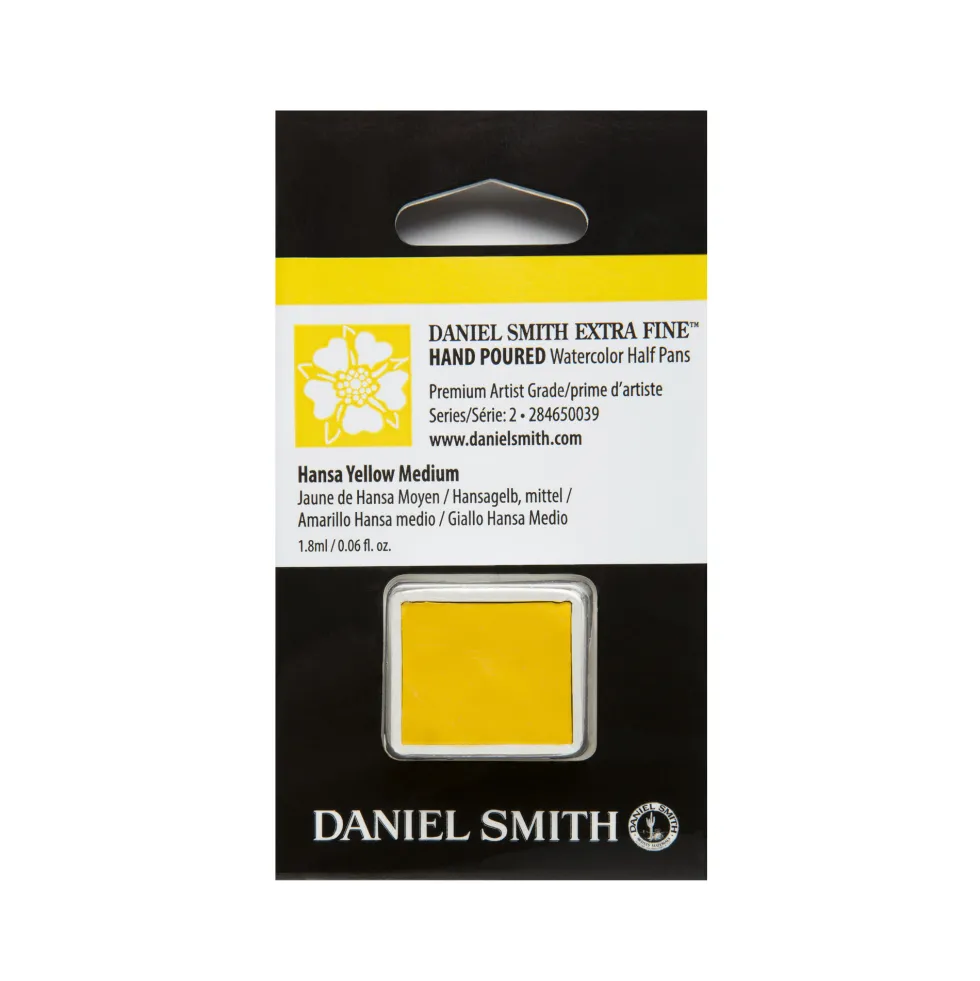Farba akwarelowa Extra Fine w półkostce - Daniel Smith - Hansa Yellow Medium
