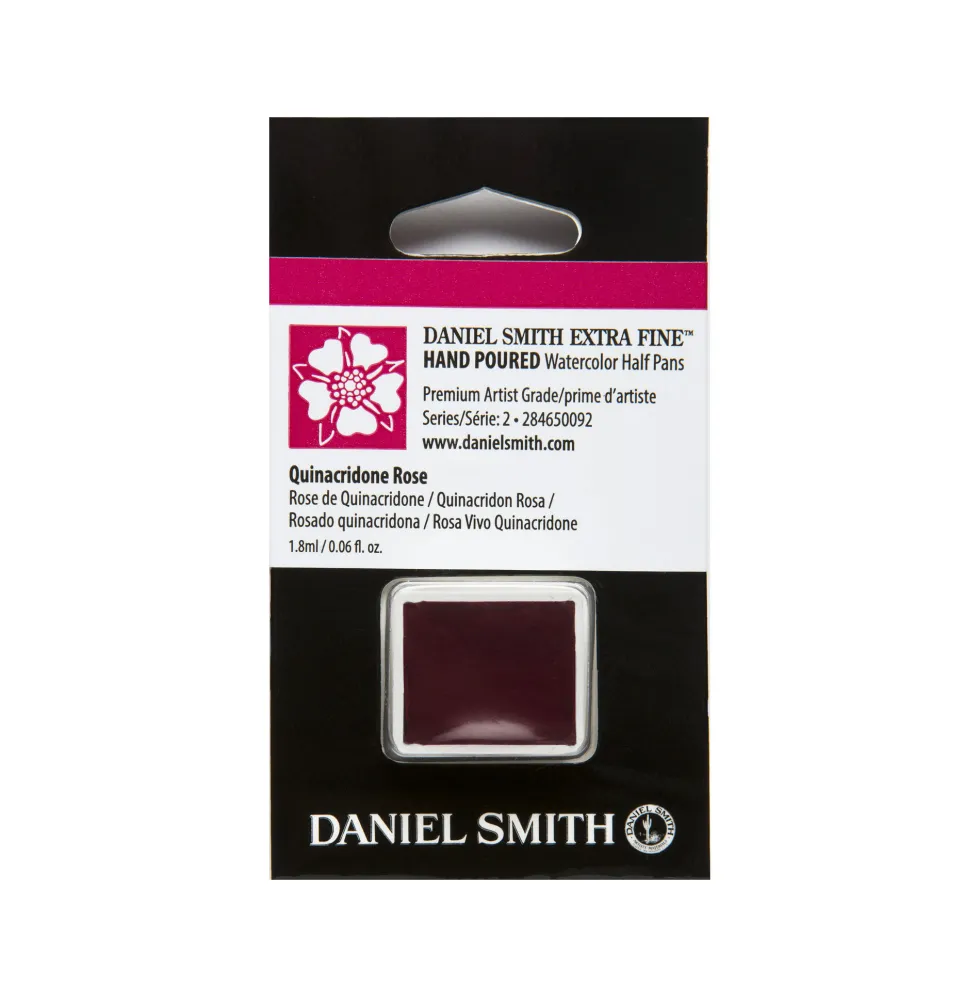 Farba akwarelowa Extra Fine w półkostce - Daniel Smith - Quinacridone Rose
