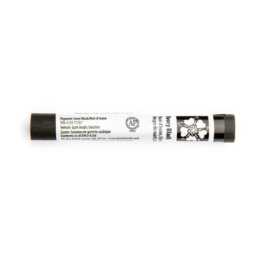 Farba akwarelowa Extra Fine w sztyfcie - Daniel Smith - Ivory Black