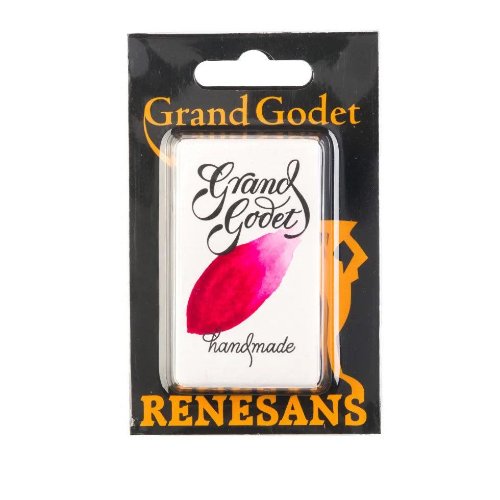Farba akwarelowa Grand Godet w kostce - Renesans - 11 Quinacridone Red