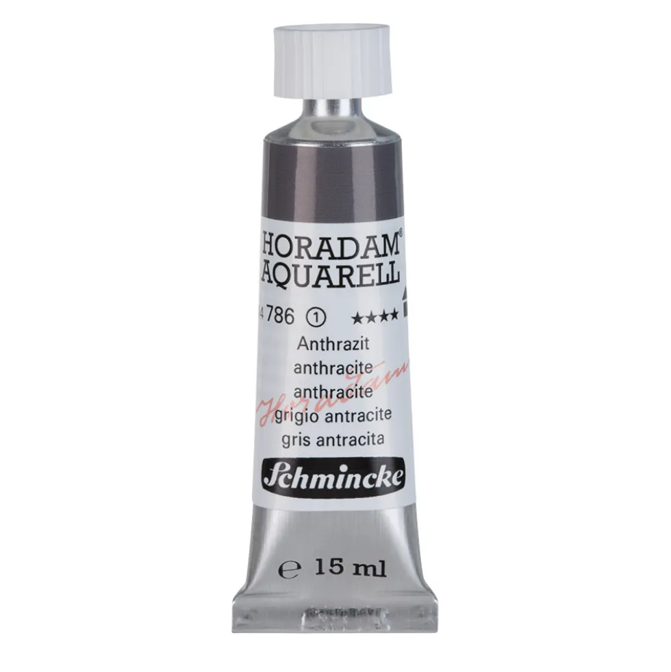 Farba akwarelowa Horadam Aquarell - Schmincke - 786, Anthracite, 15 ml