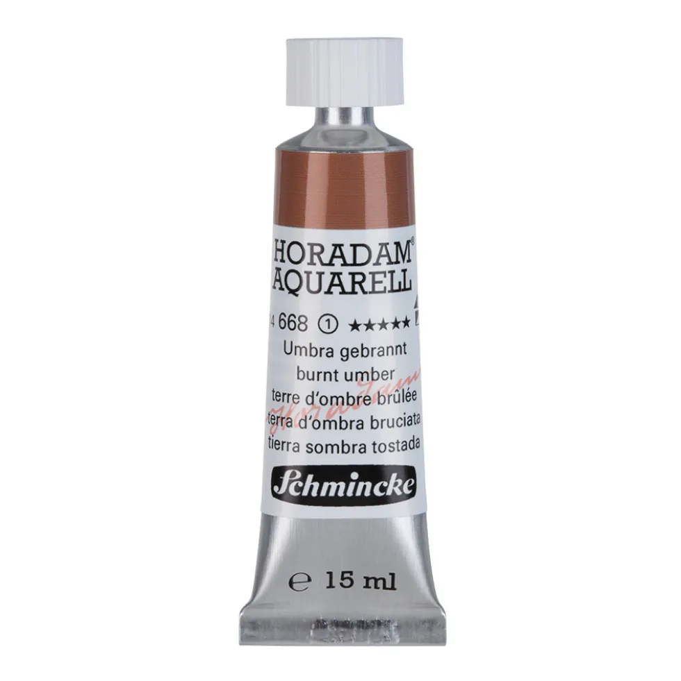 Farba akwarelowa Horadam Aquarell - Schmincke - 668, Burnt Umber, 15 ml
