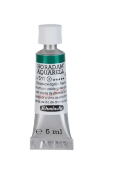 Farba akwarelowa Horadam Aquarell - Schmincke - 511, Chromium Oxide Green Brilliant, 5 ml