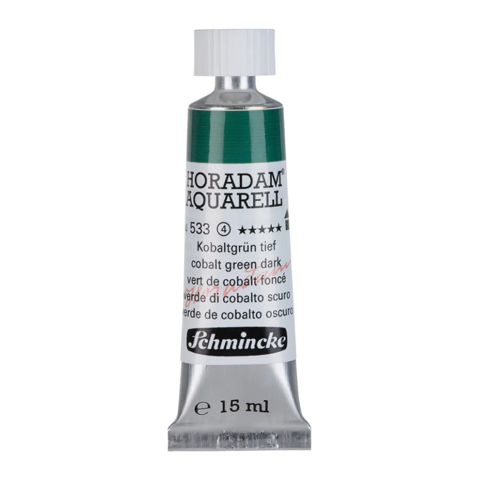Farba akwarelowa Horadam Aquarell - Schmincke - 533, Cobalt Green Dark, 15 ml