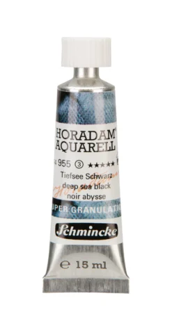 Farba akwarelowa Horadam Aquarell - Schmincke - 955, Deep Sea Black, 15 ml