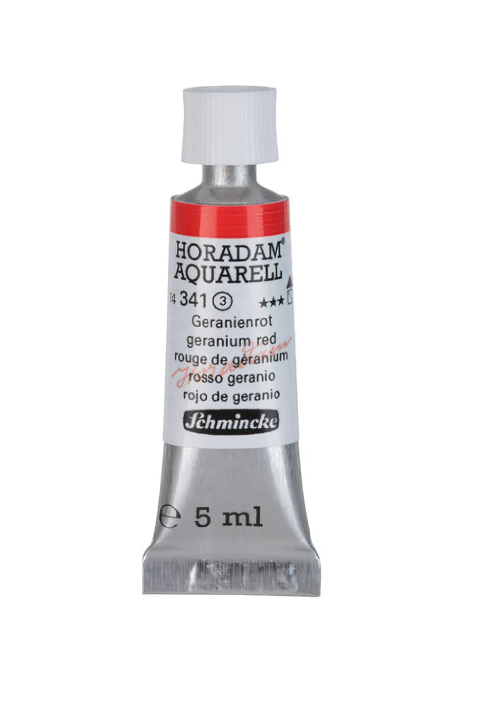 Farba akwarelowa Horadam Aquarell - Schmincke - 341, Geranium Red, 5 ml