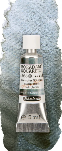 Farba akwarelowa Horadam Aquarell - Schmincke - 965, Glacier Black, 5 ml