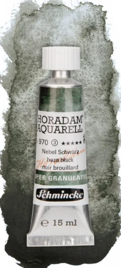 Farba akwarelowa Horadam Aquarell - Schmincke - 970, Haze Black, 15 ml