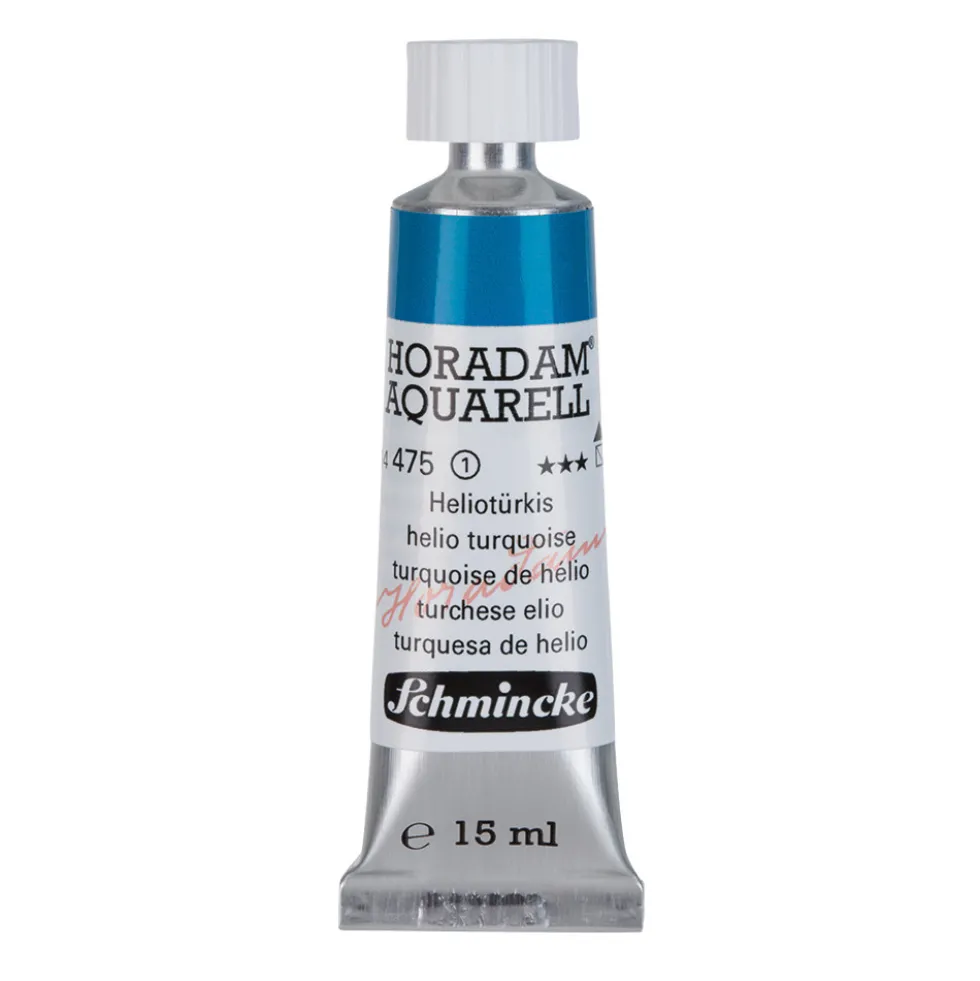 Farba akwarelowa Horadam Aquarell - Schmincke - 475, Helio Turquoise, 15 ml