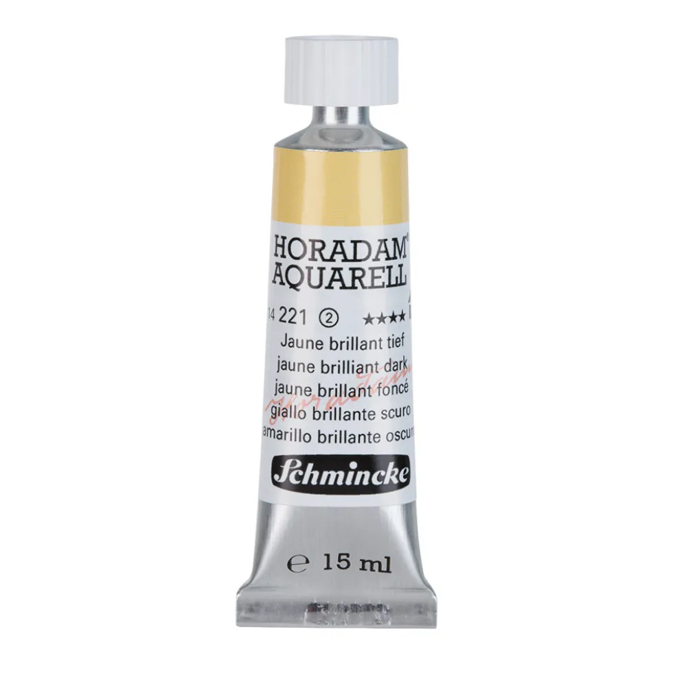 Farba akwarelowa Horadam Aquarell - Schmincke - 221, Jaune Brilliant Dark, 15 ml