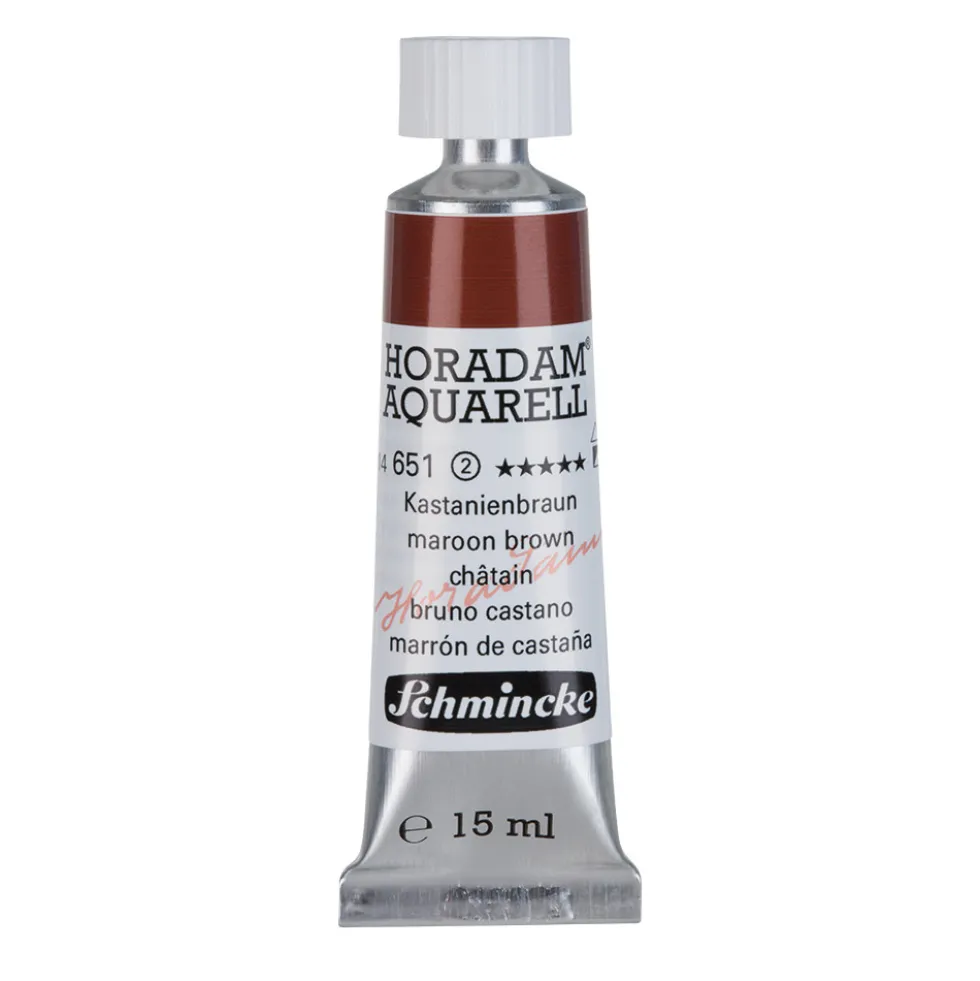 Farba akwarelowa Horadam Aquarell - Schmincke - 651, Maroon Brown, 15 ml