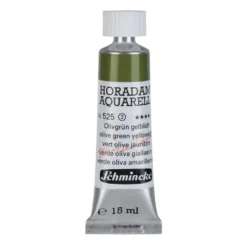 Farba akwarelowa Horadam Aquarell - Schmincke - 525, Olive Green Yellowish, 15 ml