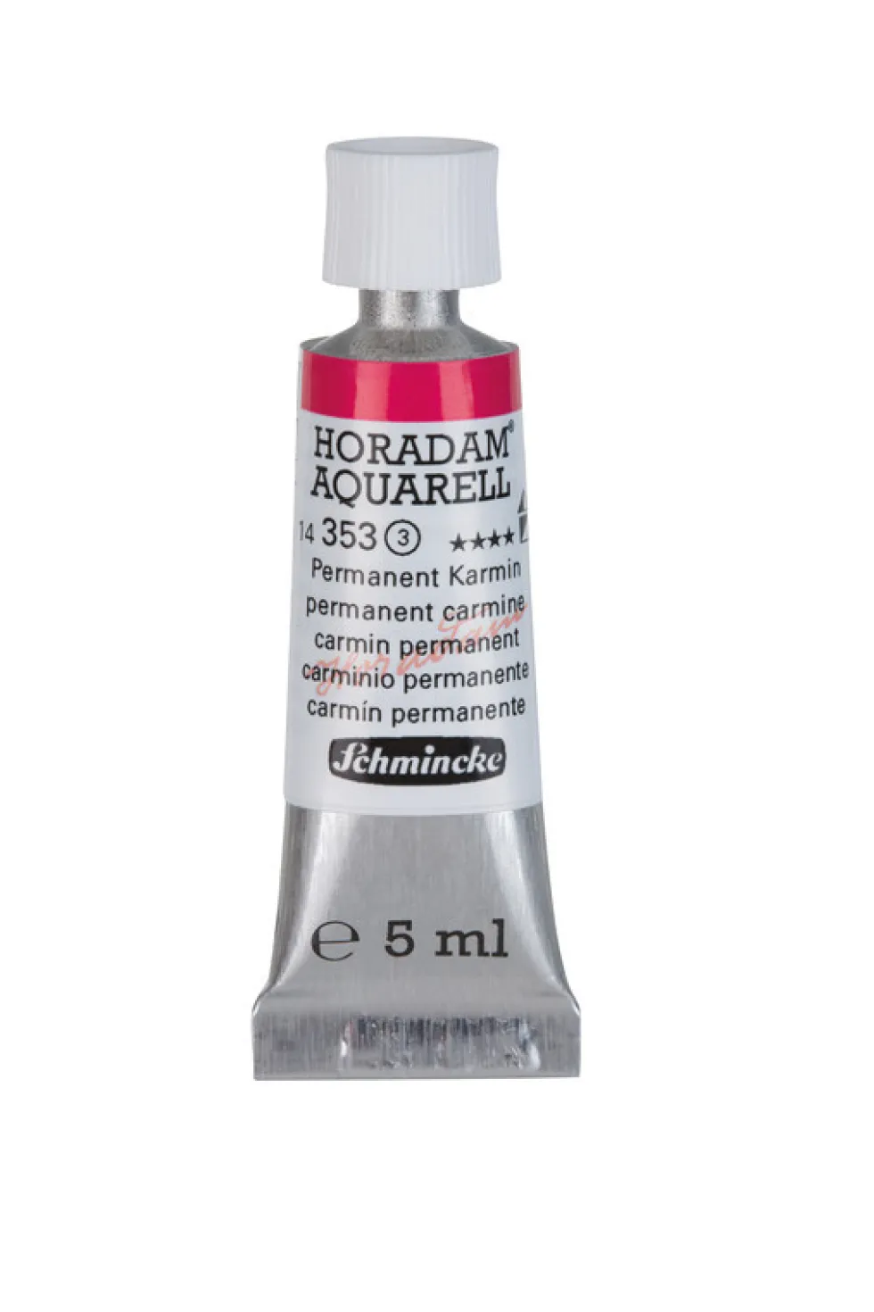 Farba akwarelowa Horadam Aquarell - Schmincke - 353, Permanent Carmine, 5 ml