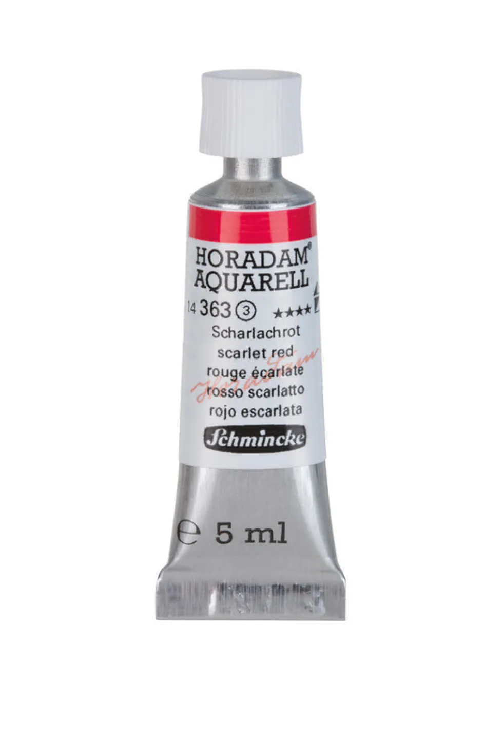 Farba akwarelowa Horadam Aquarell - Schmincke - 363, Scarlet Red, 5 ml