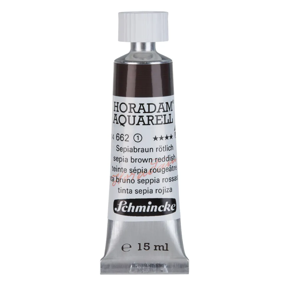 Farba akwarelowa Horadam Aquarell - Schmincke - 662, Sepia Brown Reddish, 15 ml