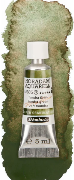 Farba akwarelowa Horadam Aquarell - Schmincke - 985, Tundra Green, 5 ml