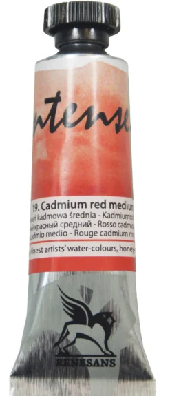 Farba akwarelowa Intense Water - Renesans - 19, cadmium medium red, 15 ml