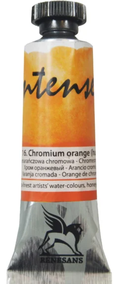 Farba akwarelowa Intense Water - Renesans - 16, chromium orange, 15 ml
