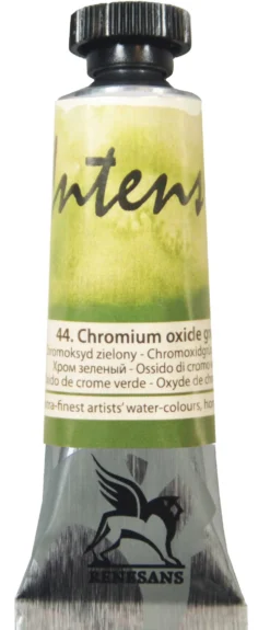 Farba akwarelowa Intense Water - Renesans - 44, chromium oxide green, 15 ml