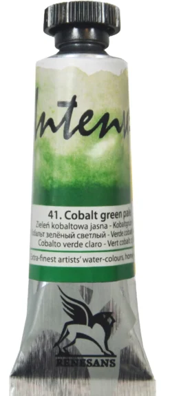 Farba akwarelowa Intense Water - Renesans - 41, cobalt green pale, 15 ml