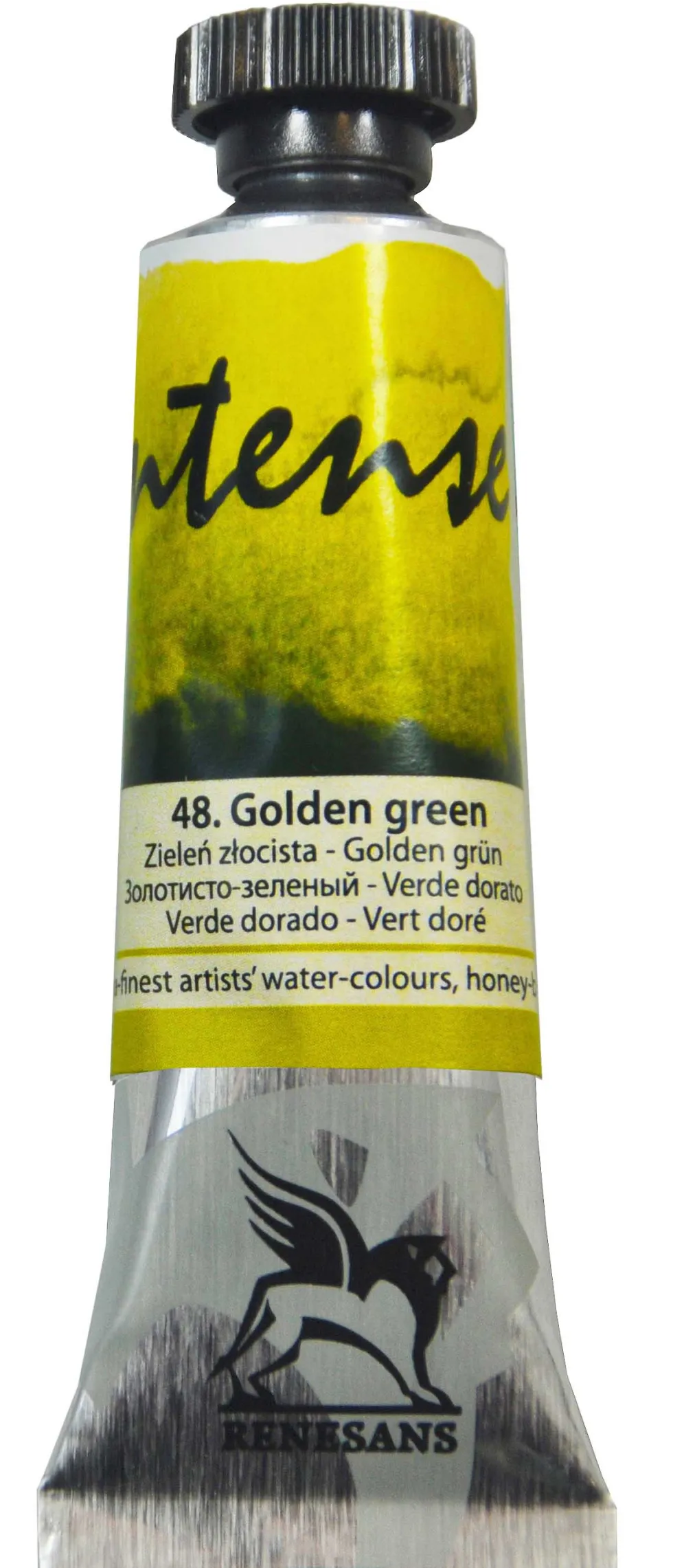 Farba akwarelowa Intense Water - Renesans - 48, golden green, 15 ml