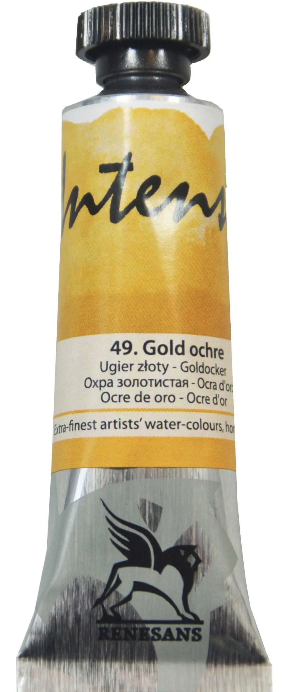 Farba akwarelowa Intense Water - Renesans - 49, gold ochre, 15 ml