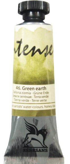 Farba akwarelowa Intense Water - Renesans - 46, green earth, 15 ml