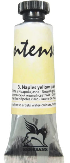 Farba akwarelowa Intense Water - Renesans - 3, Naples yellow pale, 15 ml