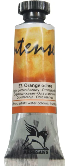 Farba akwarelowa Intense Water - Renesans - 52, orange ochre, 15 ml