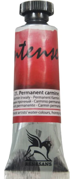 Farba akwarelowa Intense Water - Renesans - 21, permanent karmin, 15 ml