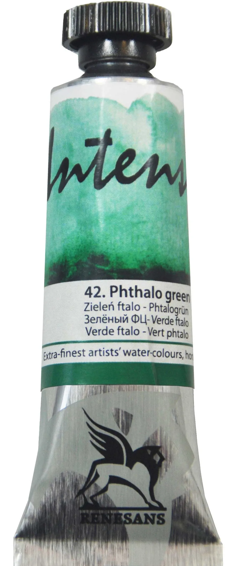 Farba akwarelowa Intense Water - Renesans - 42, phthalo green, 15 ml