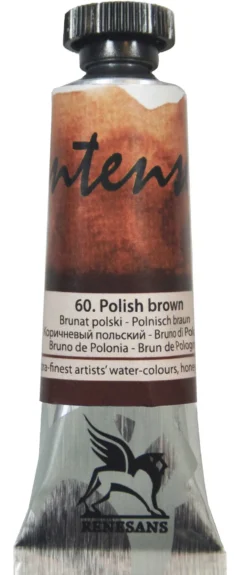 Farba akwarelowa Intense Water - Renesans - 60, polish brown, 15 ml