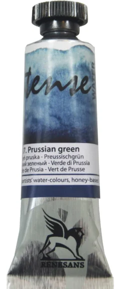Farba akwarelowa Intense Water - Renesans - 37, prussian green, 15 ml
