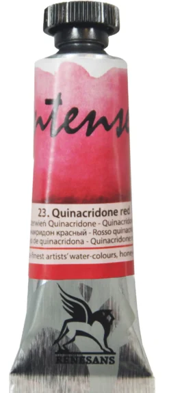 Farba akwarelowa Intense Water - Renesans - 23, quinacridone red, 15 ml