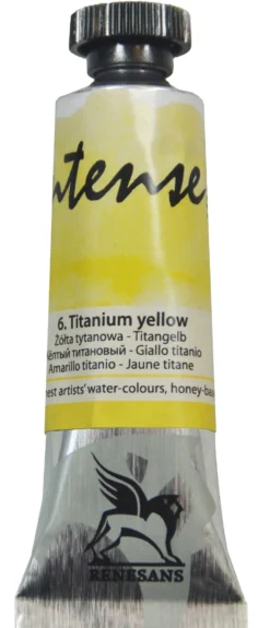 Farba akwarelowa Intense Water - Renesans - 6, titanium yellow, 15 ml