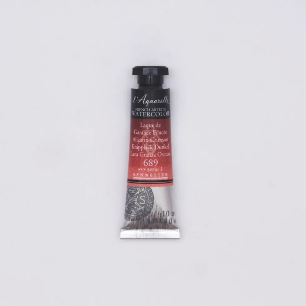 Farba akwarelowa l’Aquarelle - Sennelier - 689, Alizarin Crimson, 10 ml