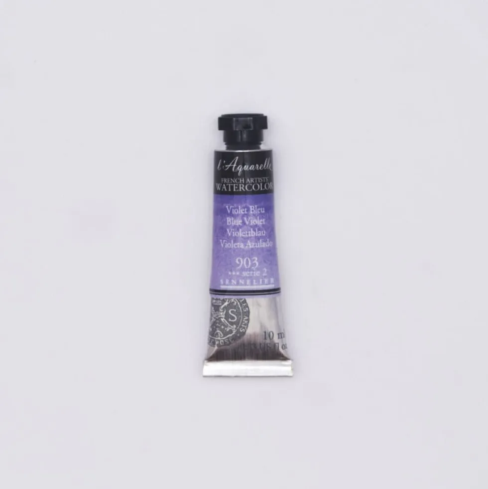 Farba akwarelowa l’Aquarelle - Sennelier - 903, Blue Violet, 10 ml