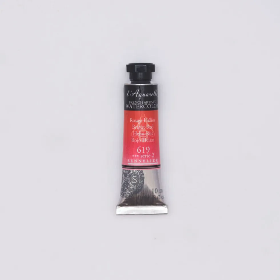 Farba akwarelowa l’Aquarelle - Sennelier - 619, Bright Red, 10 ml