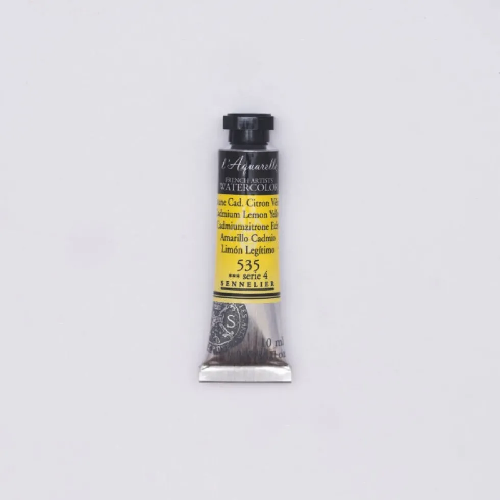 Farba akwarelowa l’Aquarelle - Sennelier - 535, Cadmium Lemon Yellow, 10 ml