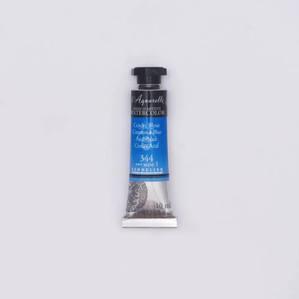 Farba akwarelowa l’Aquarelle - Sennelier - 344, Cinereous Blue, 10 ml