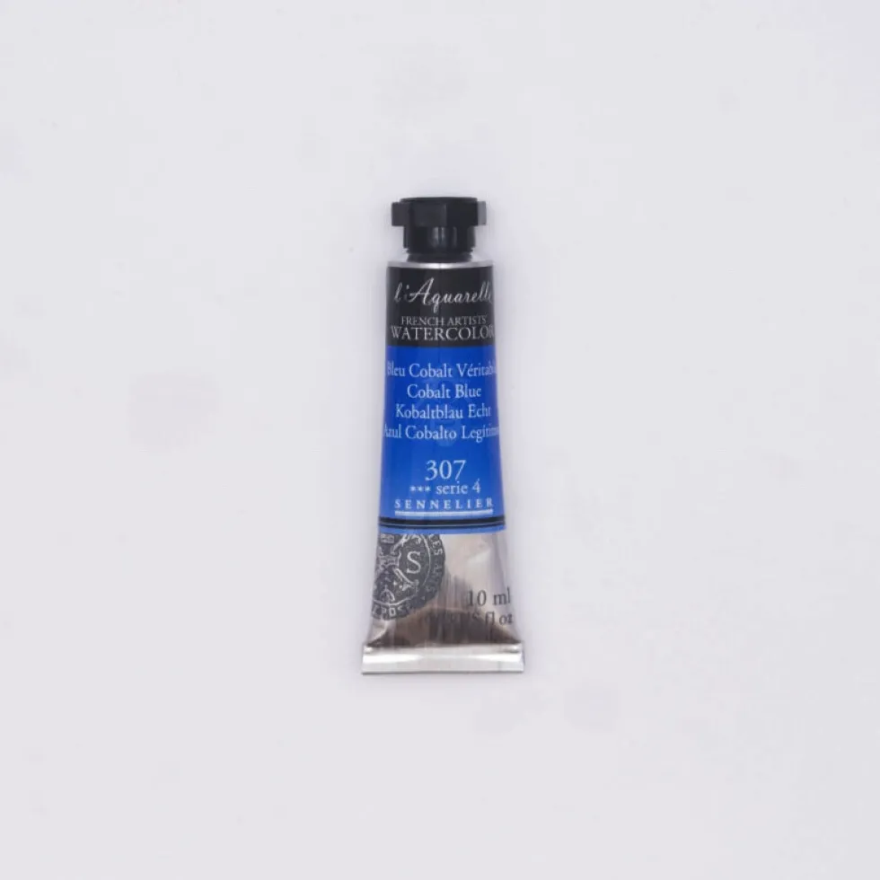Farba akwarelowa l’Aquarelle - Sennelier - 307, Cobalt Blue, 10 ml