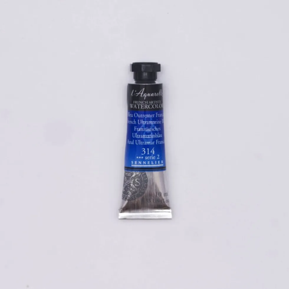 Farba akwarelowa l’Aquarelle - Sennelier - 314, French Ultramarine Blue, 10 ml